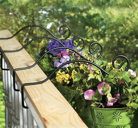 window boxes metal railings|plant holder for deck railing.